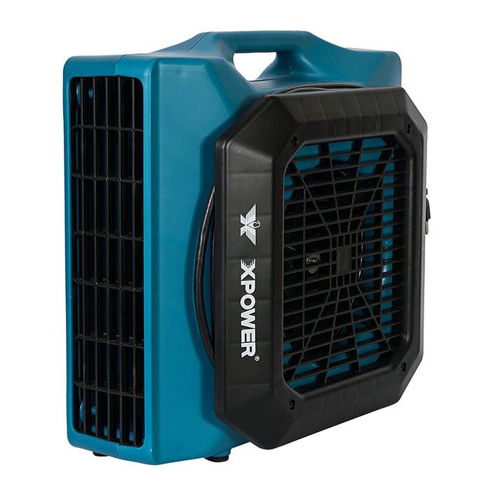 XPOWER PL-700A Professional Low Profile Air Mover, 1/3 HP, 1050 CFM, Blue