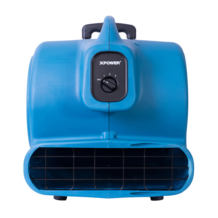 XPOWER 800-Series P-800H Air Mover with Handle & Wheels, 3/4 HP, 3200 CFM