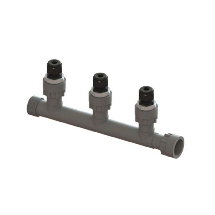 Agrowtek PBX Sensor Manifold 1" NPT For Hydroponic Sensors