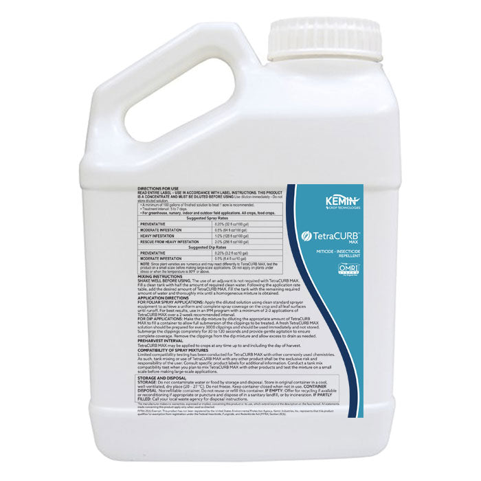 Kemin TetraCURB Max Miticide, Insecticide & Repellent, 1 Gallon