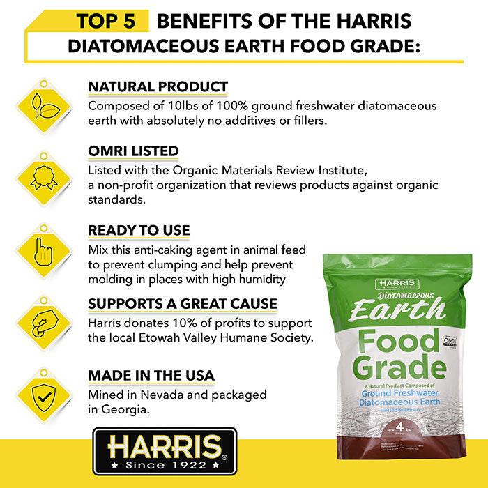 Harris Food Grade Diatomaceous Earth with Duster, 2 lbs. - Case of 12