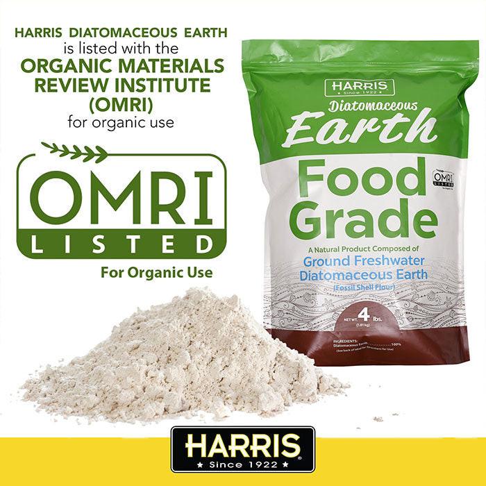 Harris Food Grade Diatomaceous Earth No Duster, 4 lbs. - Case of 8