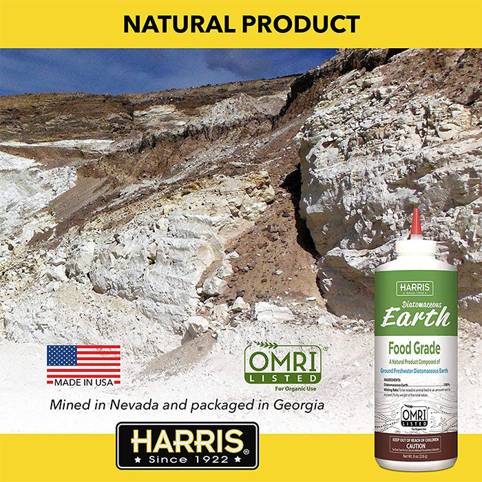 Harris Eco Best Food Grade Diatomaceous Earth, 8 Ounces - Case of 12