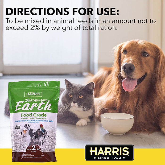 Harris Pet Food Grade Diatomaceous Earth, 2 lbs. - Case of 12