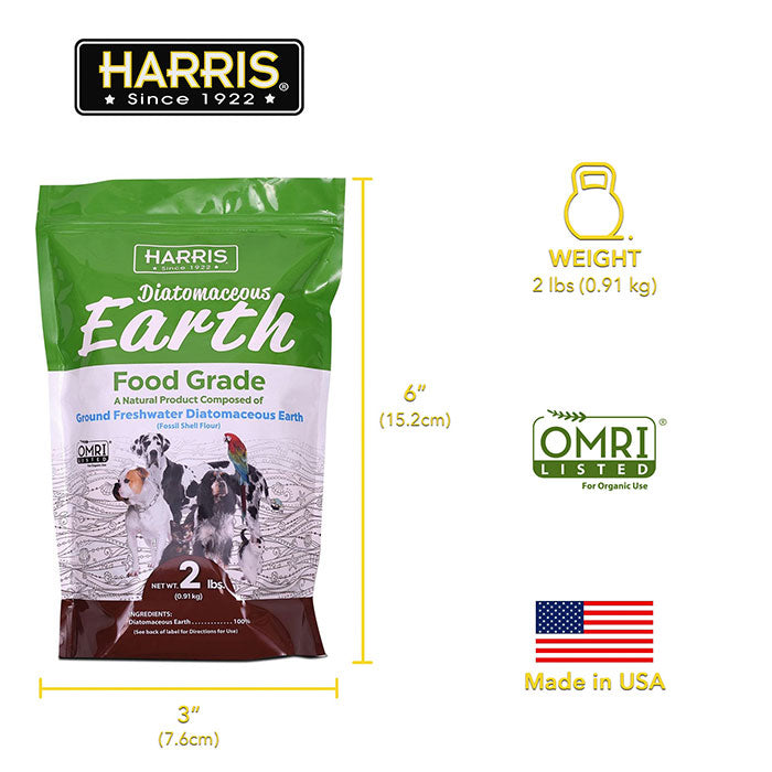Harris Pet Food Grade Diatomaceous Earth, 2 lbs. - Case of 12