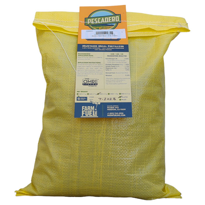 Pescadero Gold Mustard Pellet Seed Meal 4.5-1.5-1.15, 10 lb.