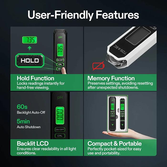 Vivosun pH & TDS Combo Meter