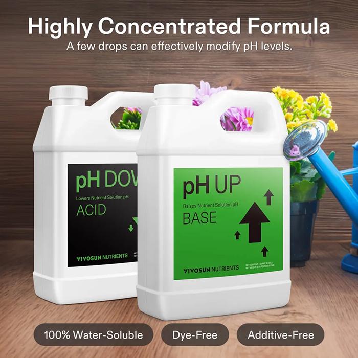 Vivosun pH Up & pH Down Kit, 1 Quart Each
