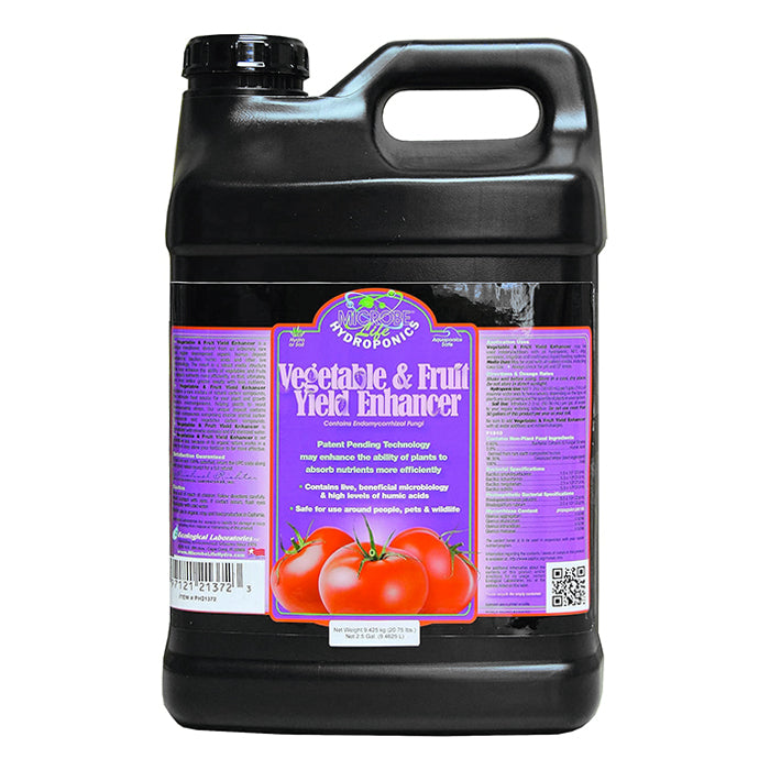 Microbe Life Hydroponics Vegetable & Fruit Yield Enhancer, 2.5 Gallon