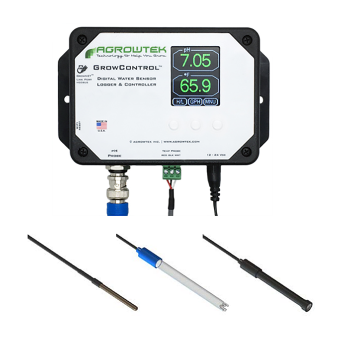 Agrowtek GrowControl PHX pH Monitor, Transmitter & Logger Kit