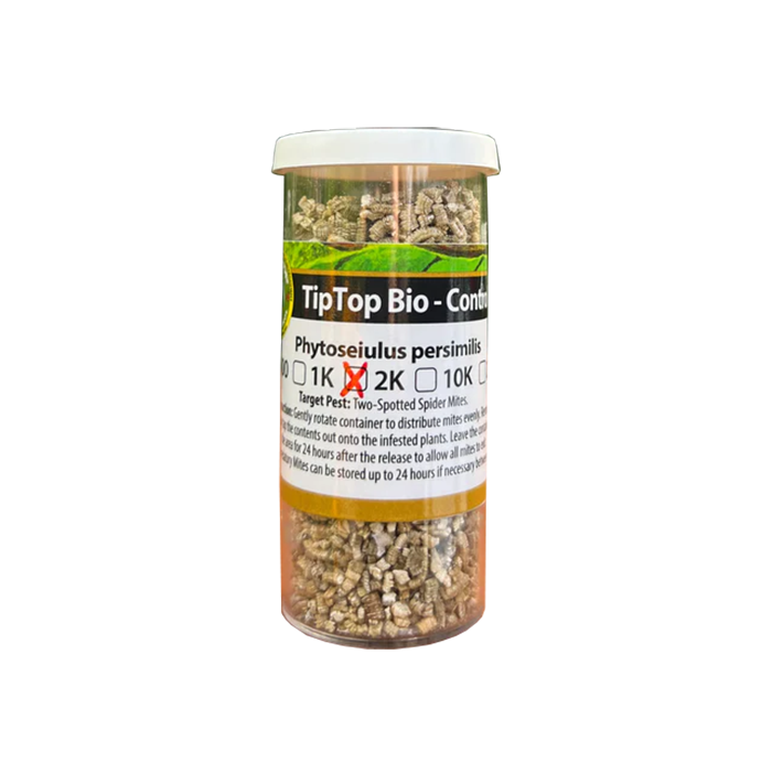 Tip Top Bio-Control Phytoseiulus Persimilis Beneficial Mites, Vial of 2,000