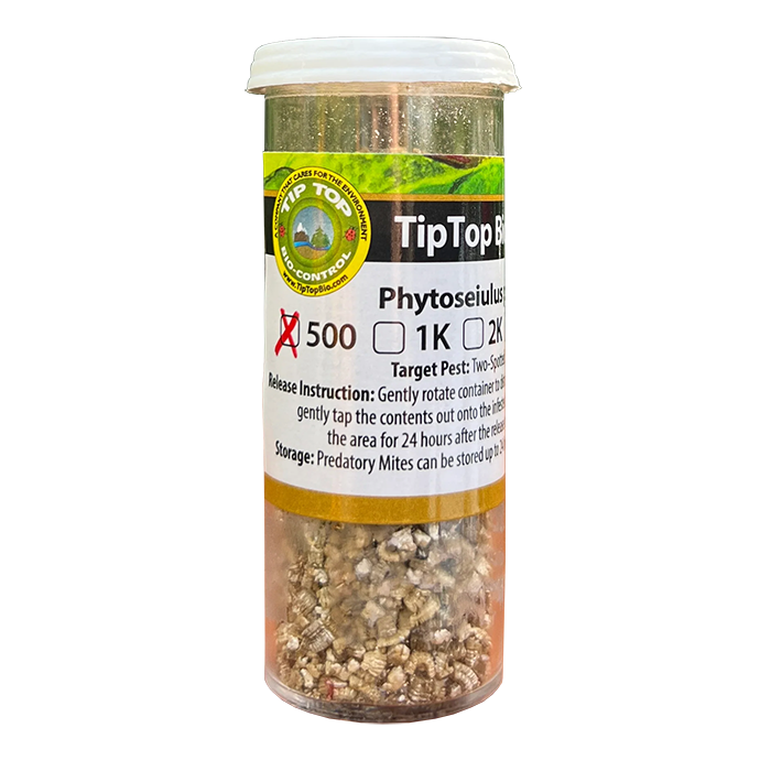 Tip Top Bio-Control Phytoseiulus Persimilis Beneficial Mites, Vial of 500