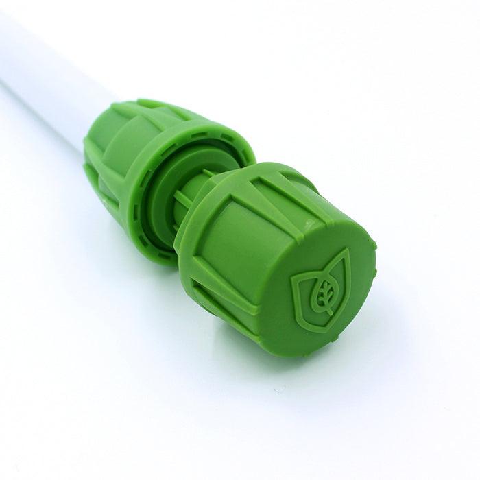 FloraFlex Micro Drip 16-17mm Pipe Fitting, 3/4 Inch Male Adaptor with Cap Combo, Pack of 12