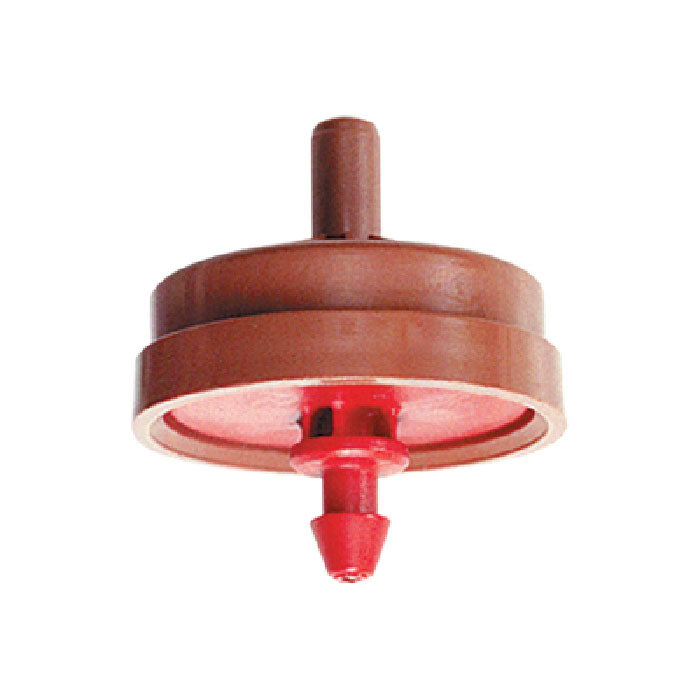 Netafim Techflow Pressure Compensating Emitter with Nipple Outlet, 0.53 GPH - Red - Pack of 25
