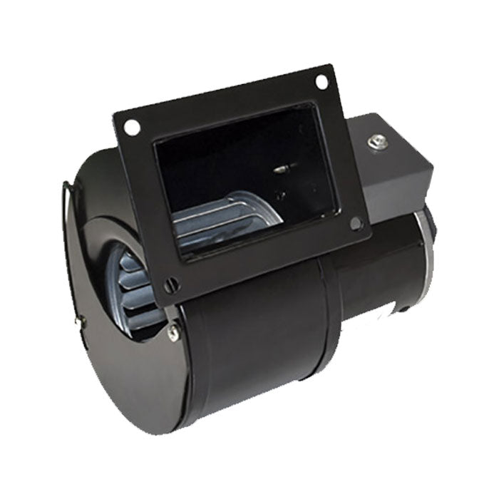 J&D Manufacturing PSC Square Mounting Inflation Blower Motor with Louver, 148 CFM - Single Phase - No Cord