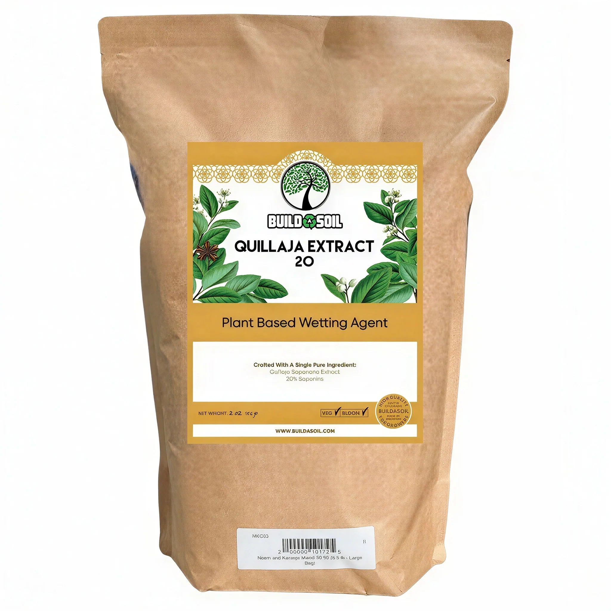 BuildASoil Quillaja Saponaria Extract Wetting Agent Powder 20, 8 oz.
