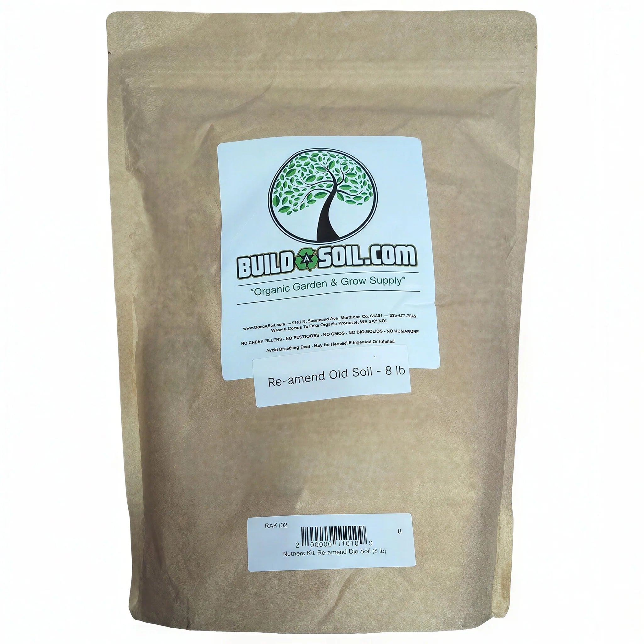 BuildASoil Re-Amend Old Soil Nutrient Kit, 8 lb.