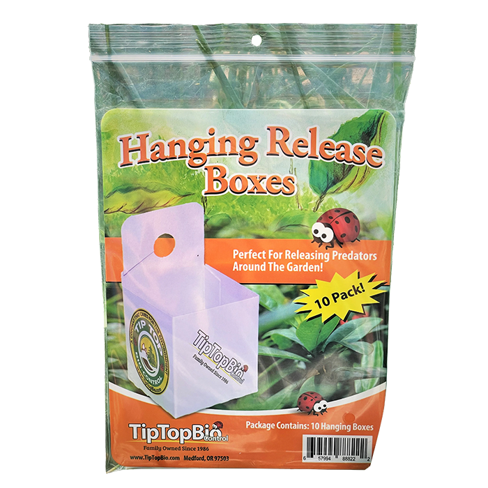Tip Top Bio-Control Beneficial Insect Hanging Release Boxes, Pack of 10