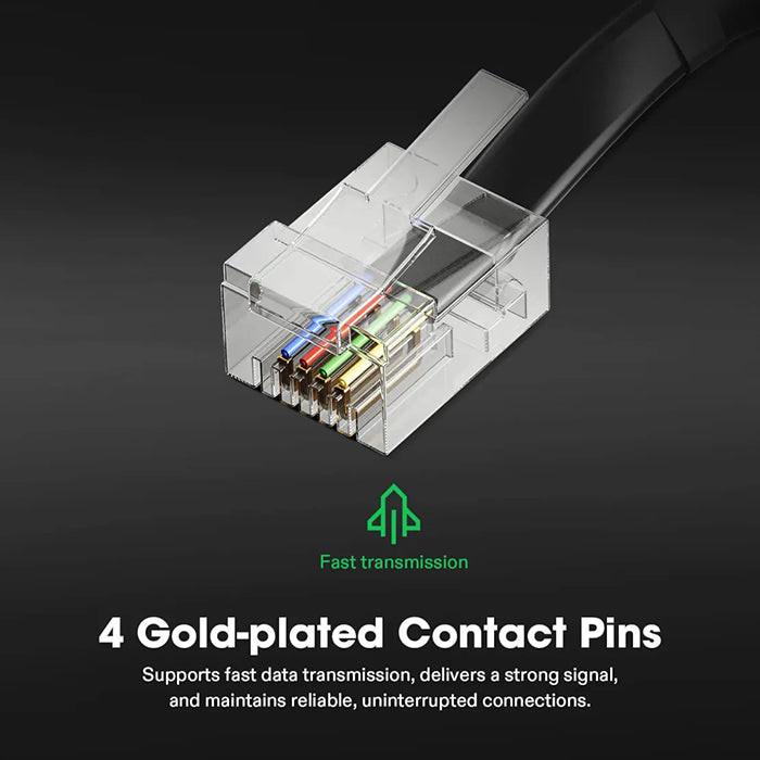 Vivosun RJ11 Cable Male to Male, Connects Grow Lights to GrowHub Controller E42A, 10 ft.
