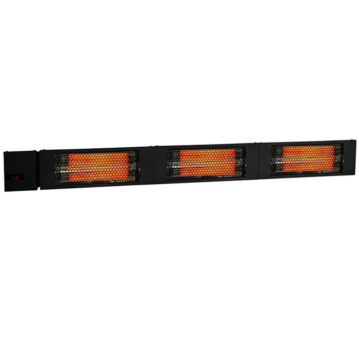 King Electric 61 Inch RK SmartWave Radiant Triple Lamp 4500 Watt Heater with Remote, Black - 240 Volt