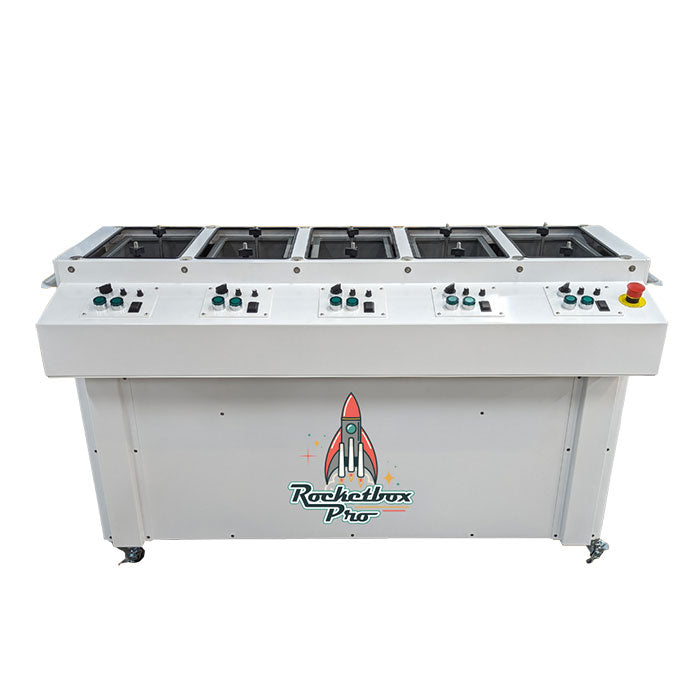 STM Canna RocketBox Pro Pre-Roll Cone Filling Machine with 98mm Bottom Tray, 143-Site Trays