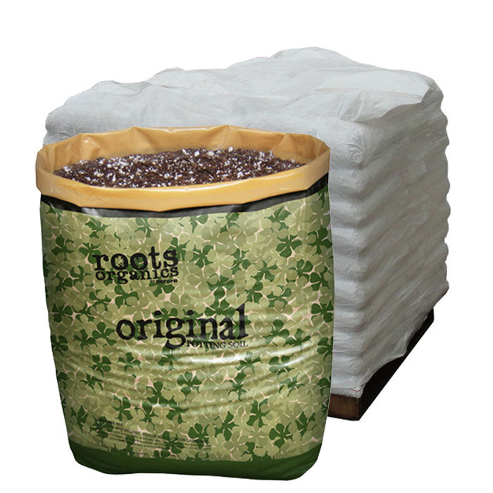 Roots Organics Original Potting Soil, .75 Cubic Feet - Pallet of 140 Bags