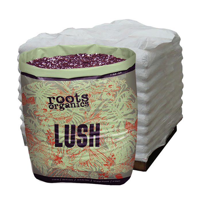 Roots Organics Lush Potting Soil, 1.5 Cu. Ft. - Pallet of 75