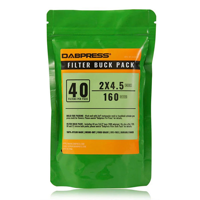 Dabpress 2" x 4.5" Rosin Bag, Pack of 40