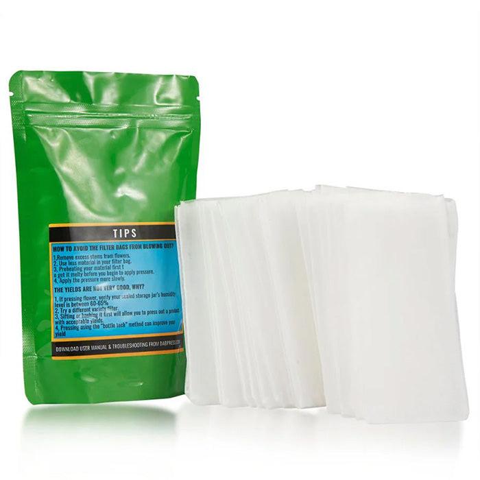 Dabpress 2" x 4.5" Rosin Bag, 120 Micron, Pack of 40
