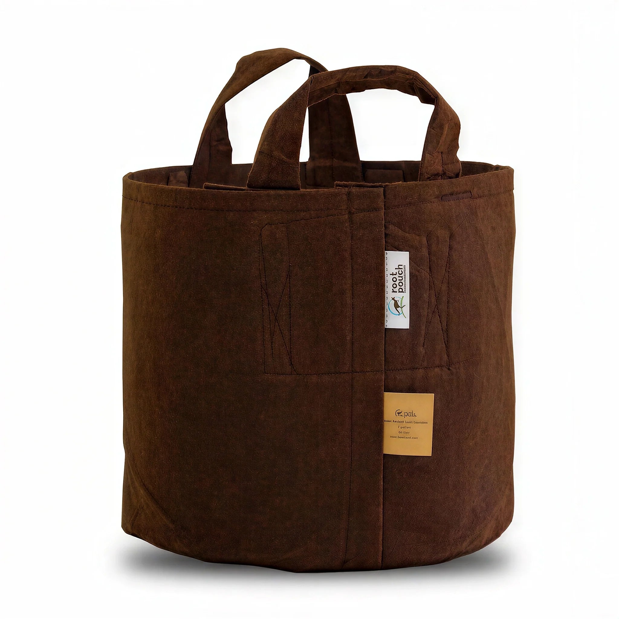 Root Pouch Brown Multi-Use Heavy-Weight Fabric Pot with Handles, 2 Gallon