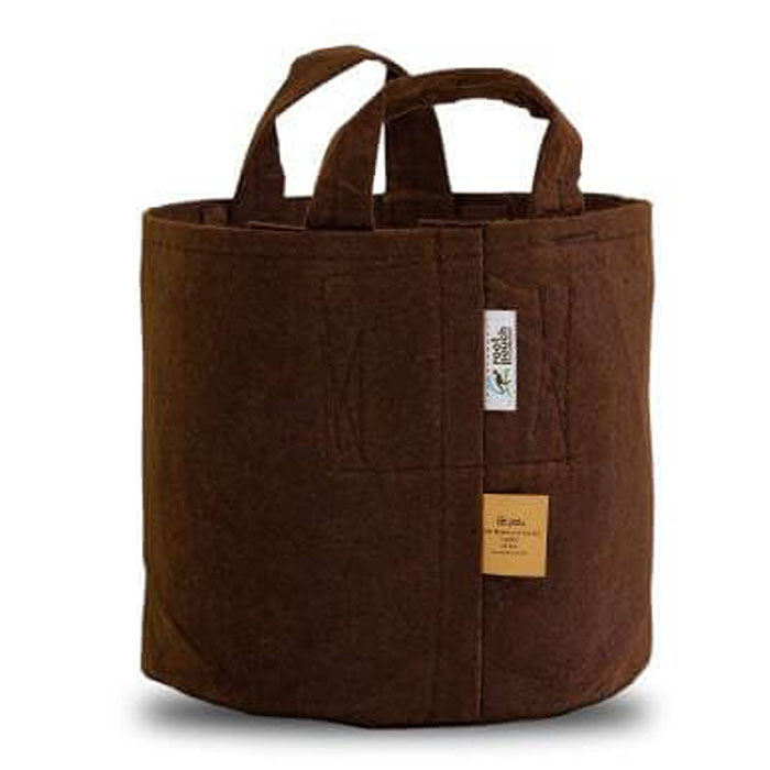 Root Pouch Brown Multi-Use Heavy-Weight Fabric Pot with Handles