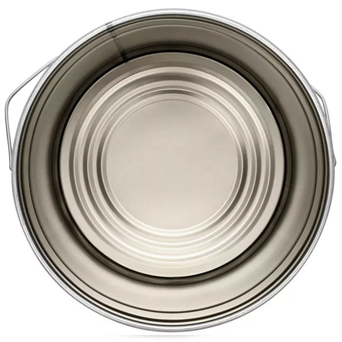 Uline Open Top Steel 5 Gallon Pail, Black