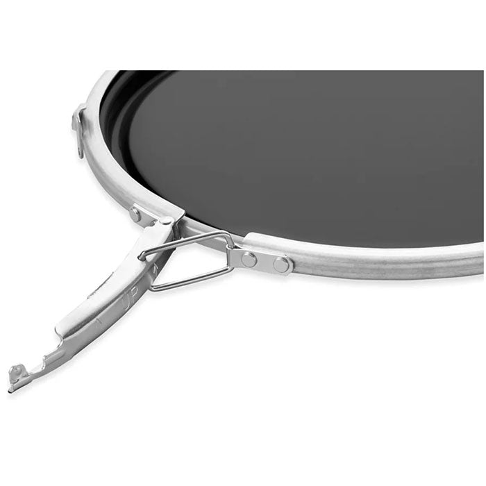 Uline Open Top Steel 5 Gallon Pail Lever Lock & Lid, Black