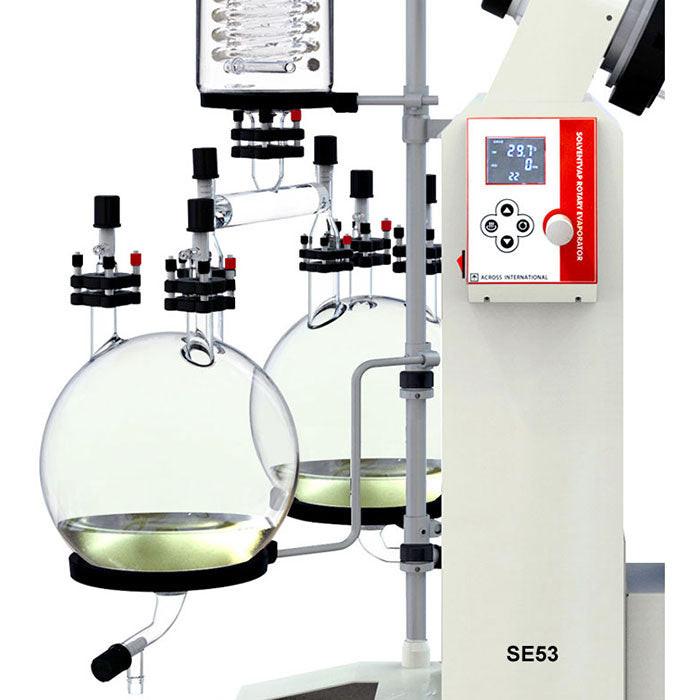 Across International Dual Receiving Flask Kit for Across International SolventVap 5.3 Gallon/20L Rotary Evaporator