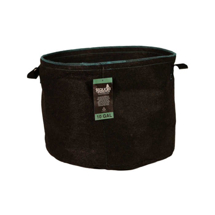 Spring Pot Sequoia 10 Gallon Fabric Pot with Handles, Black - Case of 40