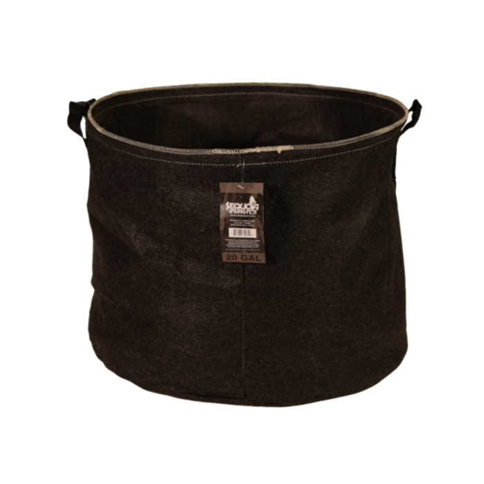 Spring Pot Sequoia 20 Gallon Fabric Pot with Handles, Black - Case of 30