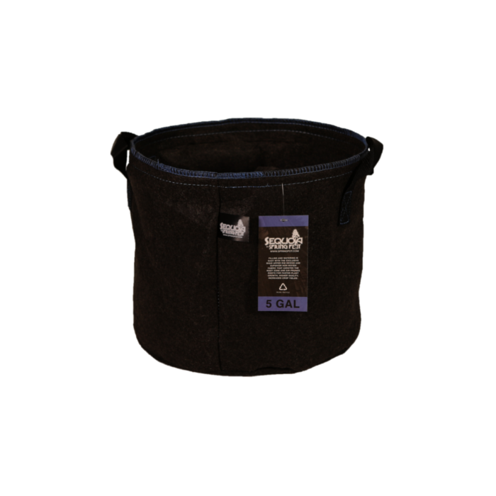 Spring Pot Sequoia 5 Gallon Fabric Pot with Handles, Black - Case of 70