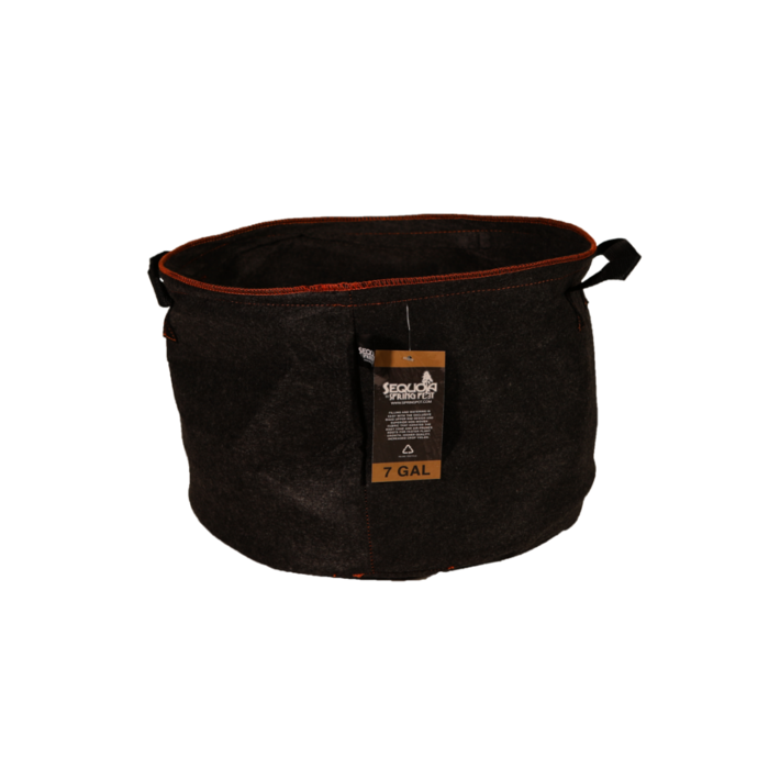 Spring Pot Sequoia 7 Gallon Fabric Pot with Handles, Black - Case of 40