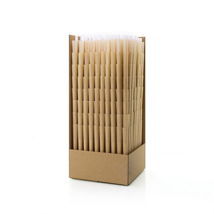 Futurola Slender Size 98/30 Dutch Brown Pre-Rolled Cone with Futurola Tip - Case of 4200
