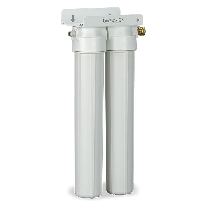 GrowoniX 2800 GPD Slim Scrub Dechlorinator and Sediment Filter System with KDF/CAT Premium Carbon Filter