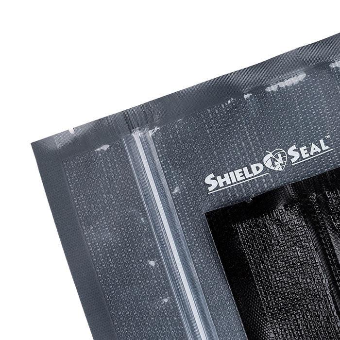 Shield N Seal 1000 Pre-cut Vacuum Seal Bags with Zipper, Clear and Black, 8 in. x 12 in., Pack of 50
