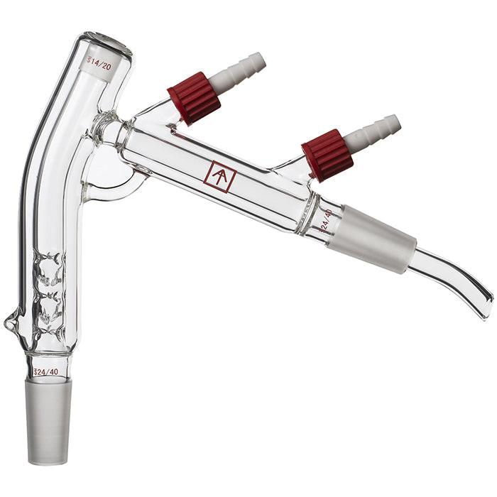 Across International Heavy Wall Short Path Distillation Head with Straight Drain, 2L