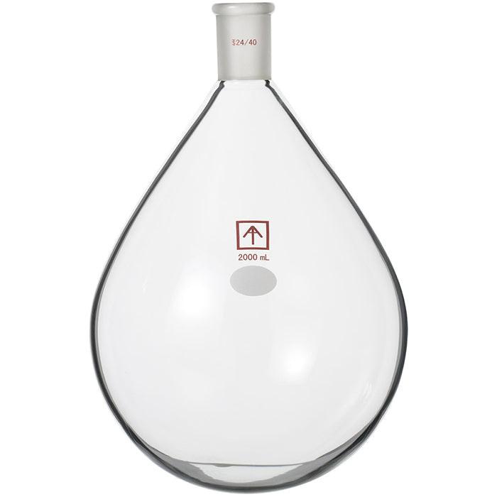 Across International 24/40 Heavy Wall Oval-Shaped Round Bottom Flask, 2000mL