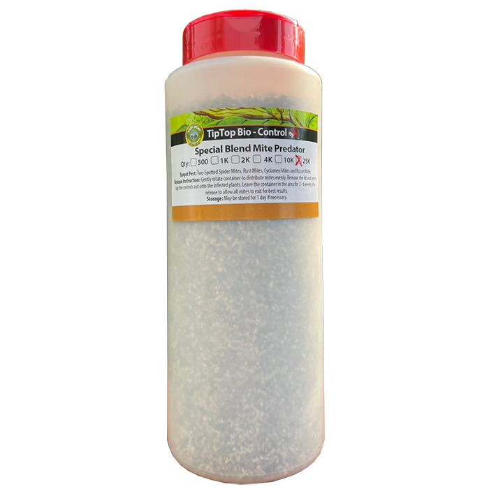 Tip Top Bio-Control Special Blend Mite Predator Beneficial Mite Mix, Bottle of 25,000