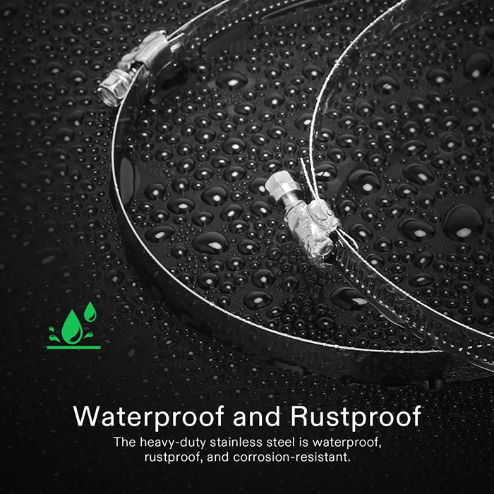 Vivosun Stainless Steel Air Ducting Clamps 12", Pack of 2