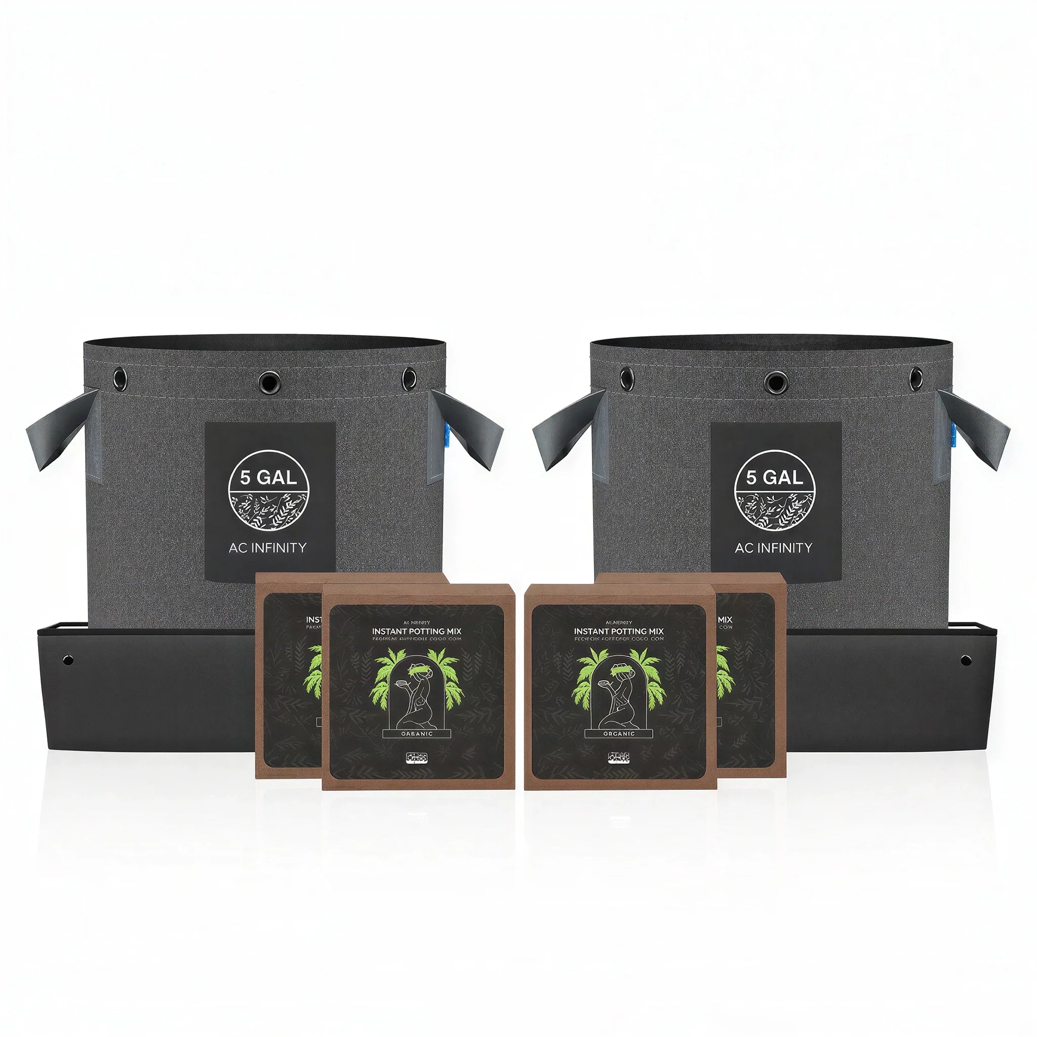 AC Infinity Instant Potting Mix Kit, 2-Plant Starter Set