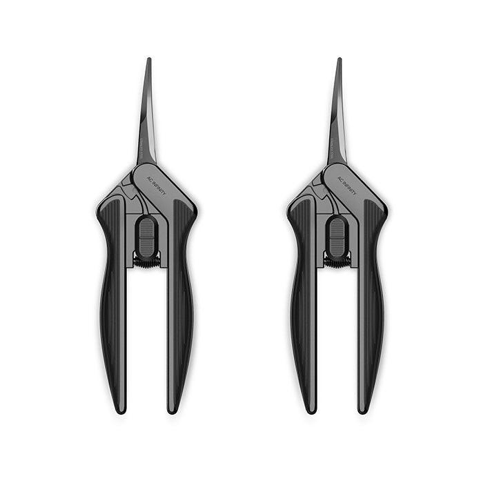 AC Infinity Stainless Steel Curved Pruning Shear, 6.6" Blade, Pack of 2