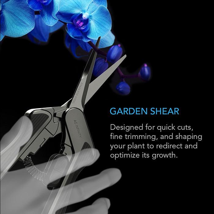 AC Infinity Stainless Steel Pruning Shear with Cleaning Kit