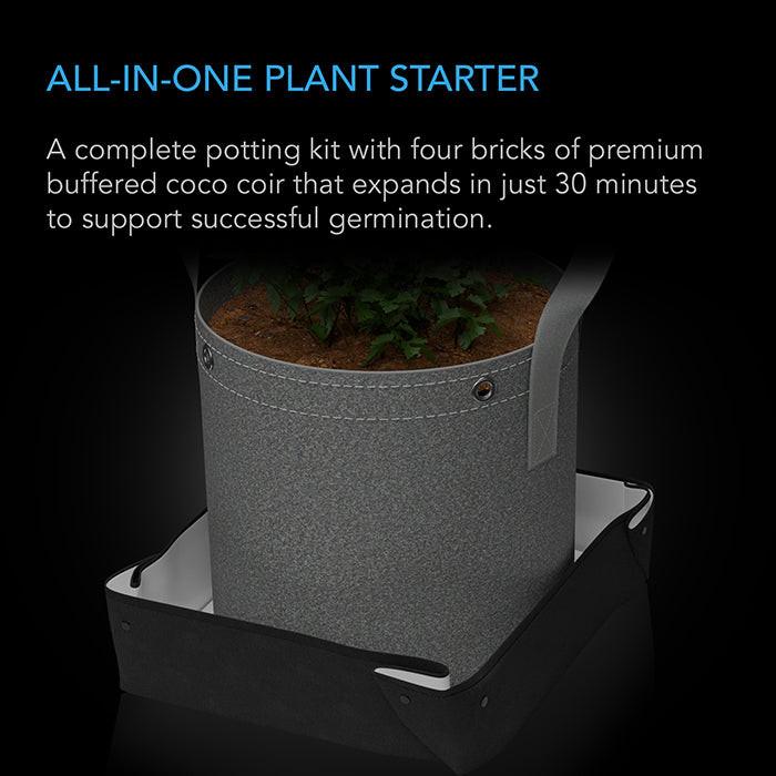 AC Infinity Instant Potting Mix Kit, 2-Plant Starter Set