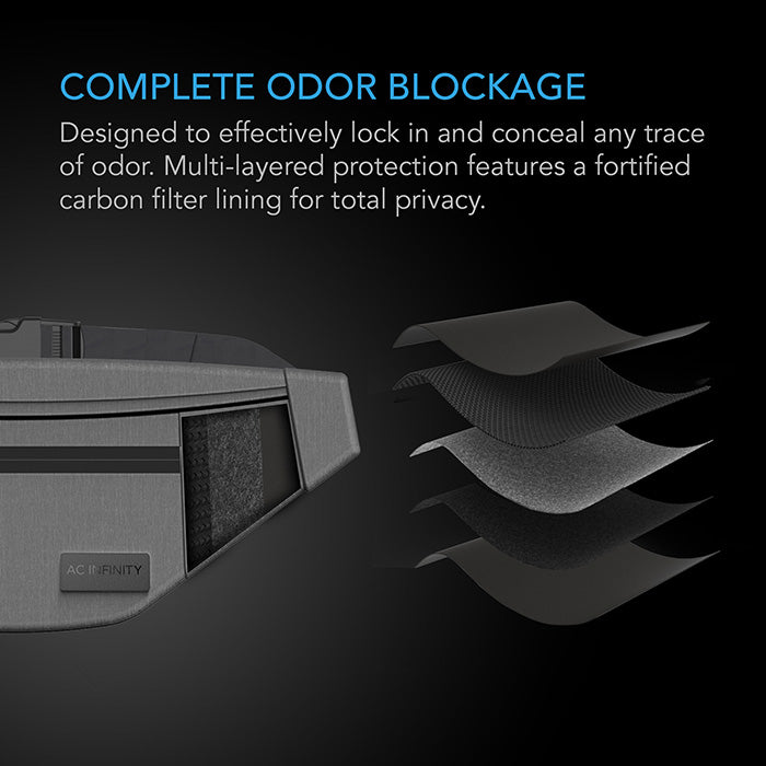 AC Infinity Smell Proof Belt Bag, Gray